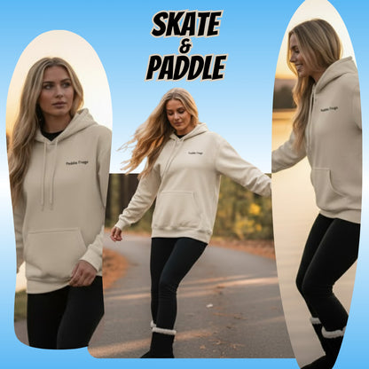 Chill Mountain Skater | Skate & Paddle Paddle Frogs Outdoor Gear Sand color Lady model at the lake sunrise balancing and skateboarding collage
