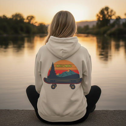 Chill Mountain Skater | Skate & Paddle Paddle Frogs Outdoor Gear Sand color Lady model at the lake sunrise sitting crisscross applesauce backside