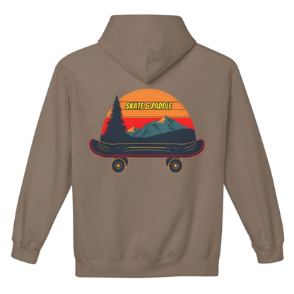 Chill Mountain Skater | Skate & Paddle Paddle Frogs Outdoor Gear | Brown Savana color on a transparent background