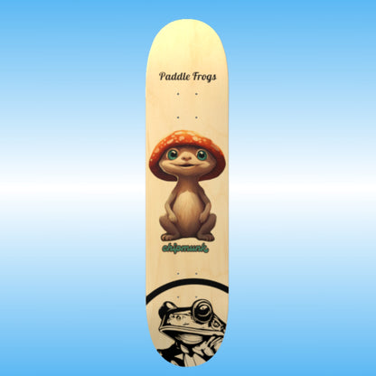 Chipmunk - Paddle Frogs - skateboard - Frog Face