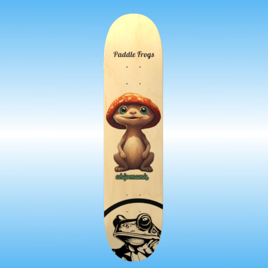Chipmunk - Paddle Frogs - skateboard - Frog Face
