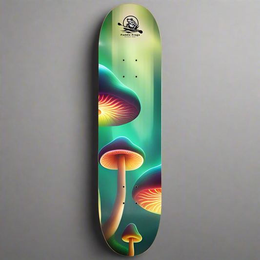Chlorophyll Cruiser Popsicle Skateboard Deck Mushrooms and Sunshine seven layer Canadian maple made in USA