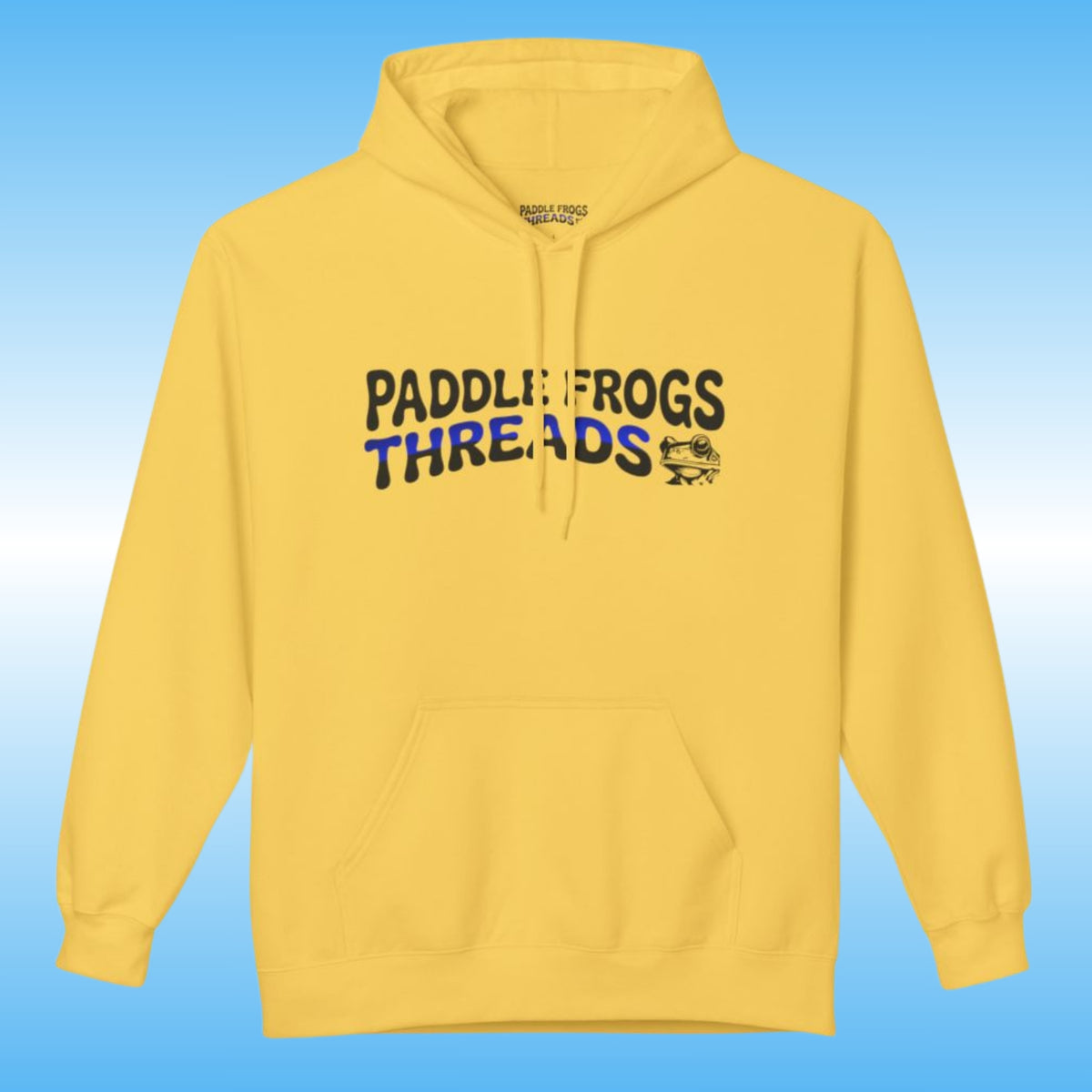 Paddle Frogs Threads Unisex Fleece Pullover Hoodie