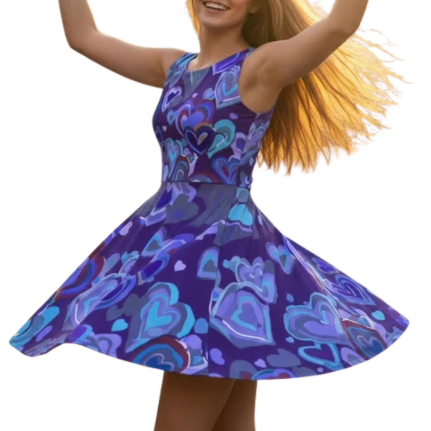Dancing Heart Longboard Dress | Paddle Frogs™ Outdoor Gear - transparent background