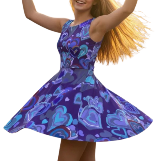 Dancing Heart Longboard Dress | Paddle Frogs™ Outdoor Gear - transparent background