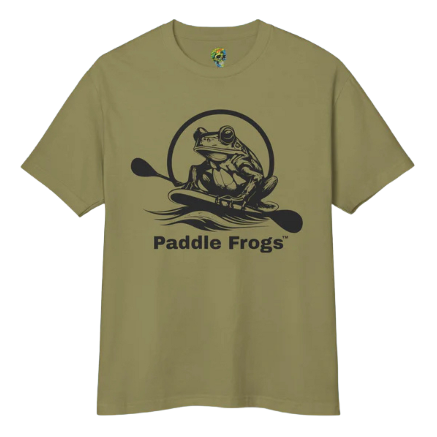 Earthy Tee | Paddle Frogs™ - Faded Army Green