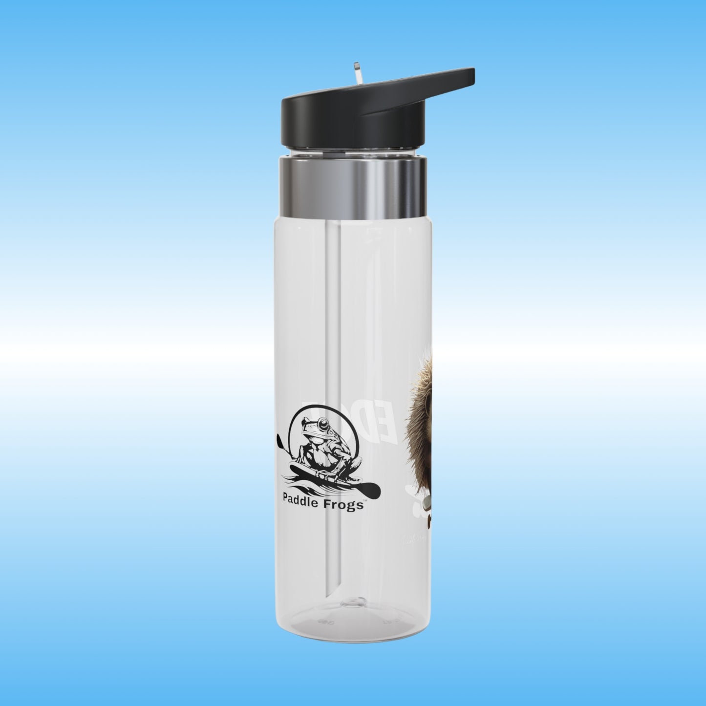 Edge | Crystal Clear Water Bottle | Edge the hedgehog | Paddle Frogs