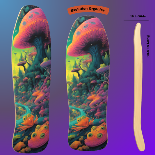 Evolution Organics Classic Old School Skateboard Deck Seven 7 Layer Maple