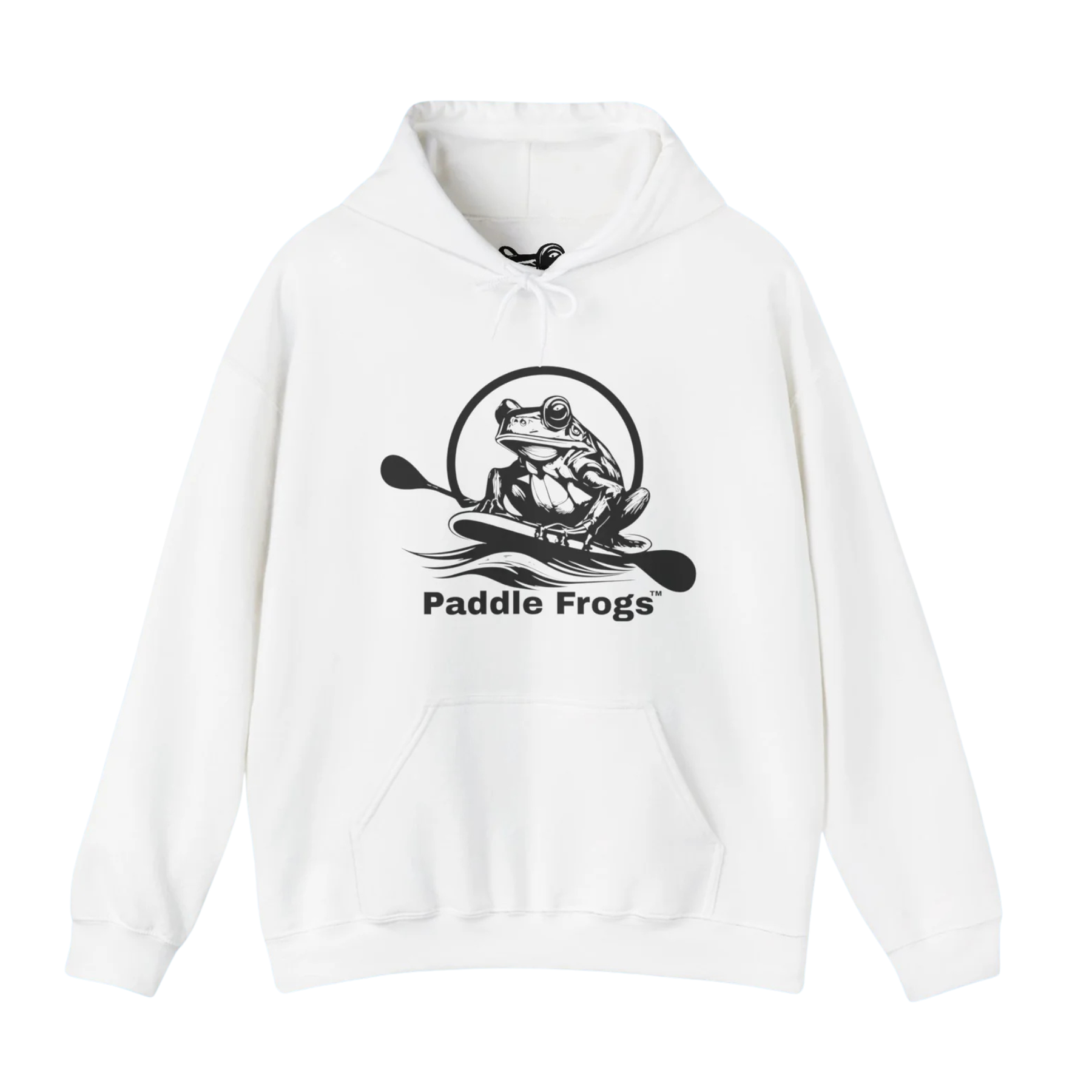 Extra Cozy & Warm Paddle Frogs™ Hoodie: (4 colors) White
