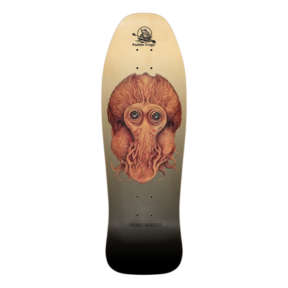 Friendly Thoughts Old School 9.5" deck. 7-ply Canadian Maple  By Paddle Frogs™.