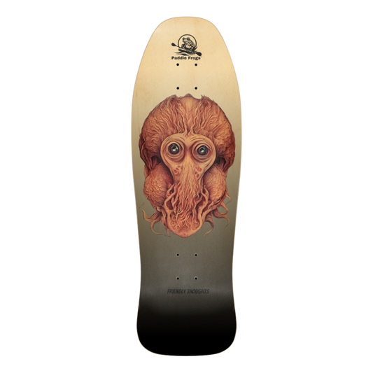Friendly Thoughts Old School 9.5" deck. 7-ply Canadian Maple  By Paddle Frogs™.