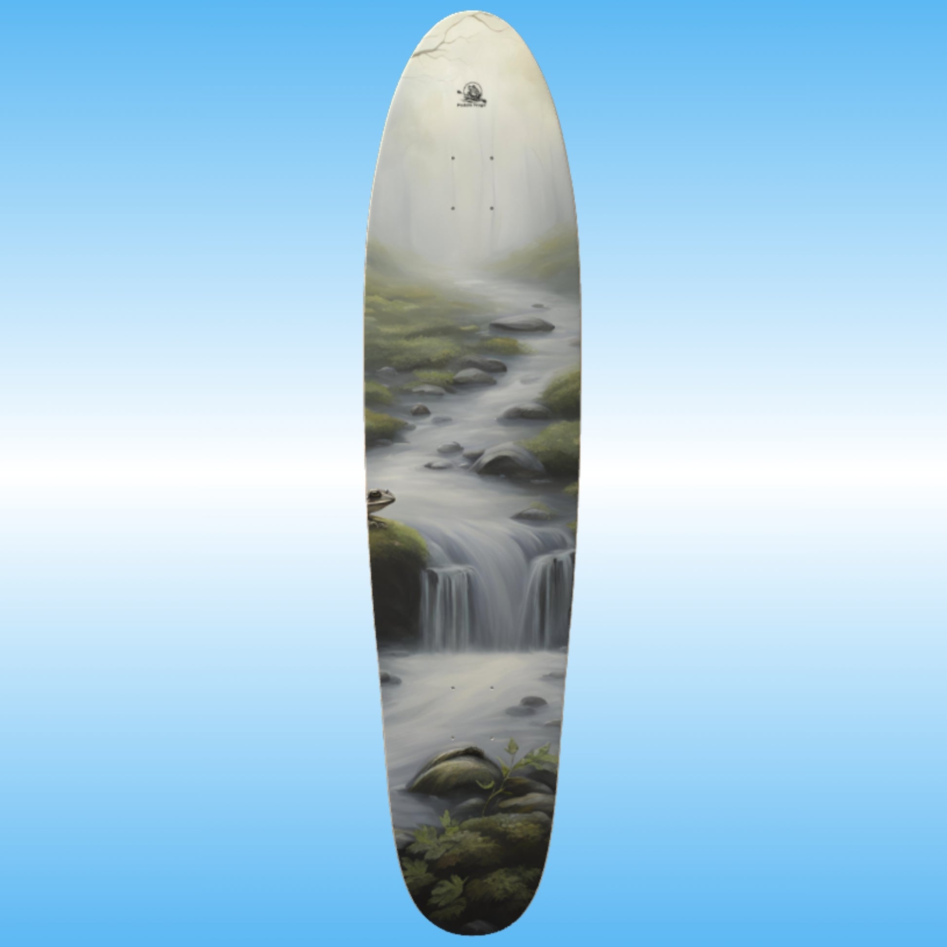 Frog Creek | Longboard Skateboard Deck by Paddle Frogs | Skater Art