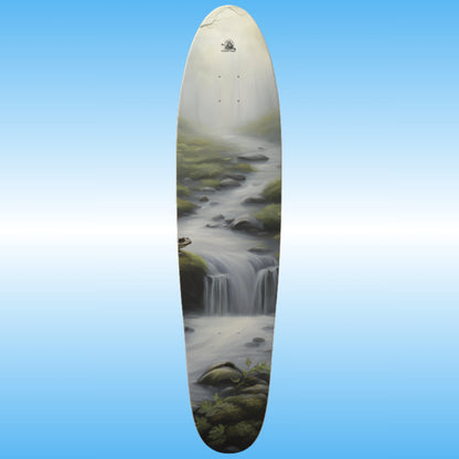 Frog Creek | Longboard Skateboard Deck by Paddle Frogs | Skater Art