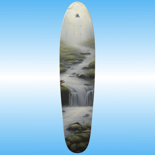 Frog Creek | Longboard Skateboard Deck by Paddle Frogs | Skater Art