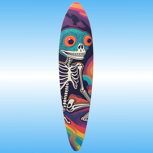 Frog Thoughts - Pintail Longboard Skateboard Deck Paddle Frogs™