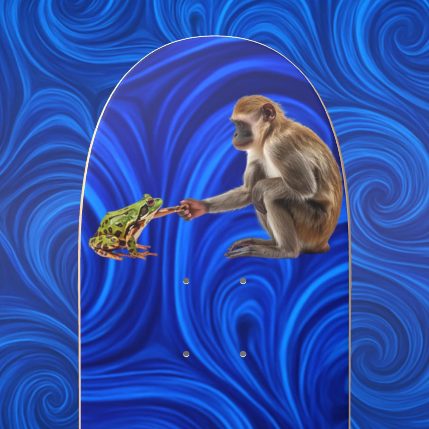Front nose Monkey Deal 7 7/8 skateboard deck popsicle stick Skate & Paddle by Paddle Frogs