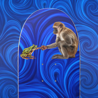 Front nose Monkey Deal 7 7/8 skateboard deck popsicle stick Skate & Paddle by Paddle Frogs