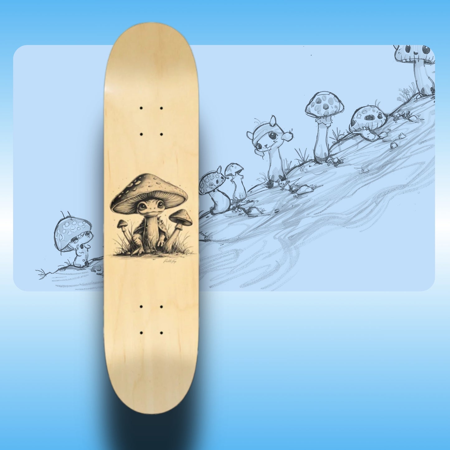 Fungurtle | 7.75 Skateboard | Paddle Frogs