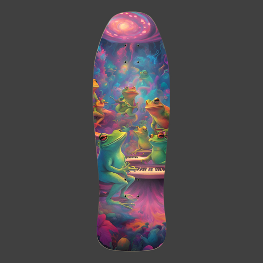 Galactic Mind Bender Old School Skateboard Deck Paddle Frogs Music Collection