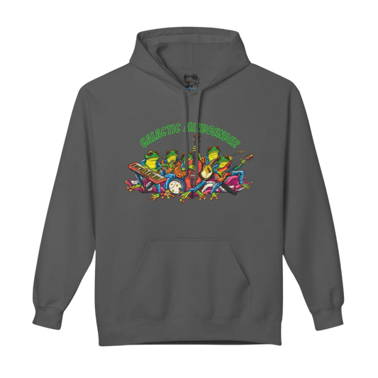 Galactic Mindbender | Fleece Hoodie | Charcoal Gray