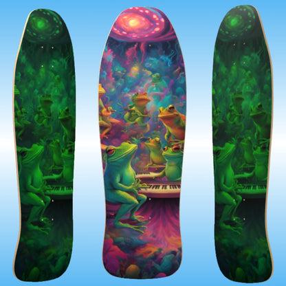 Galactic Mindbender Glow in the Dark Classic Shredder Skateboard Deck Pro 7 seven layer Canadian Maple bright and colorful
