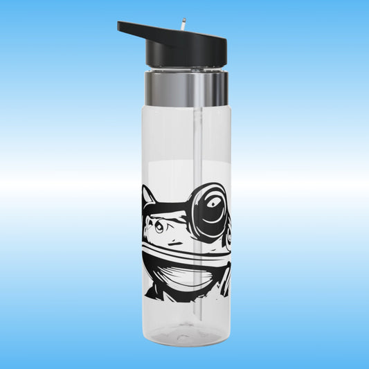 Galactic Mindbender crystal clear Water Bottles Paddle Frogs (Left Frog Side)