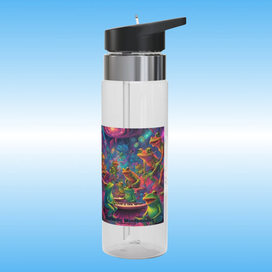Galactic Mindbender crystal clear Water Bottles Paddle Frogs (Right Frog Side)