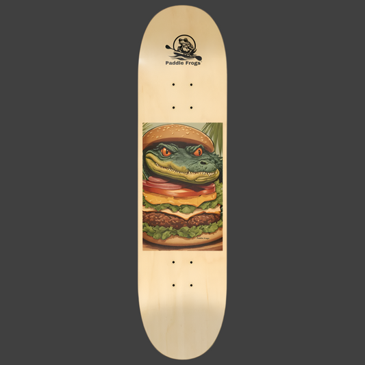 Gator Burger Popsicle Cruiser Skateboard Deck 7 Layer Maple