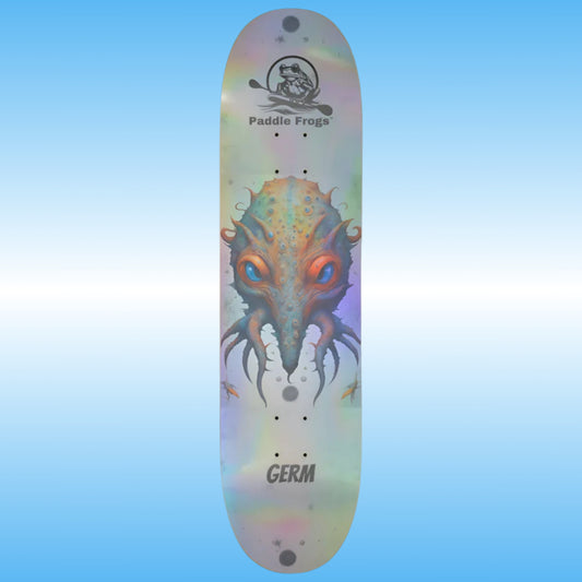 Germ Skateboard Deck
rides alongside the Paddle Frogs™ crew.