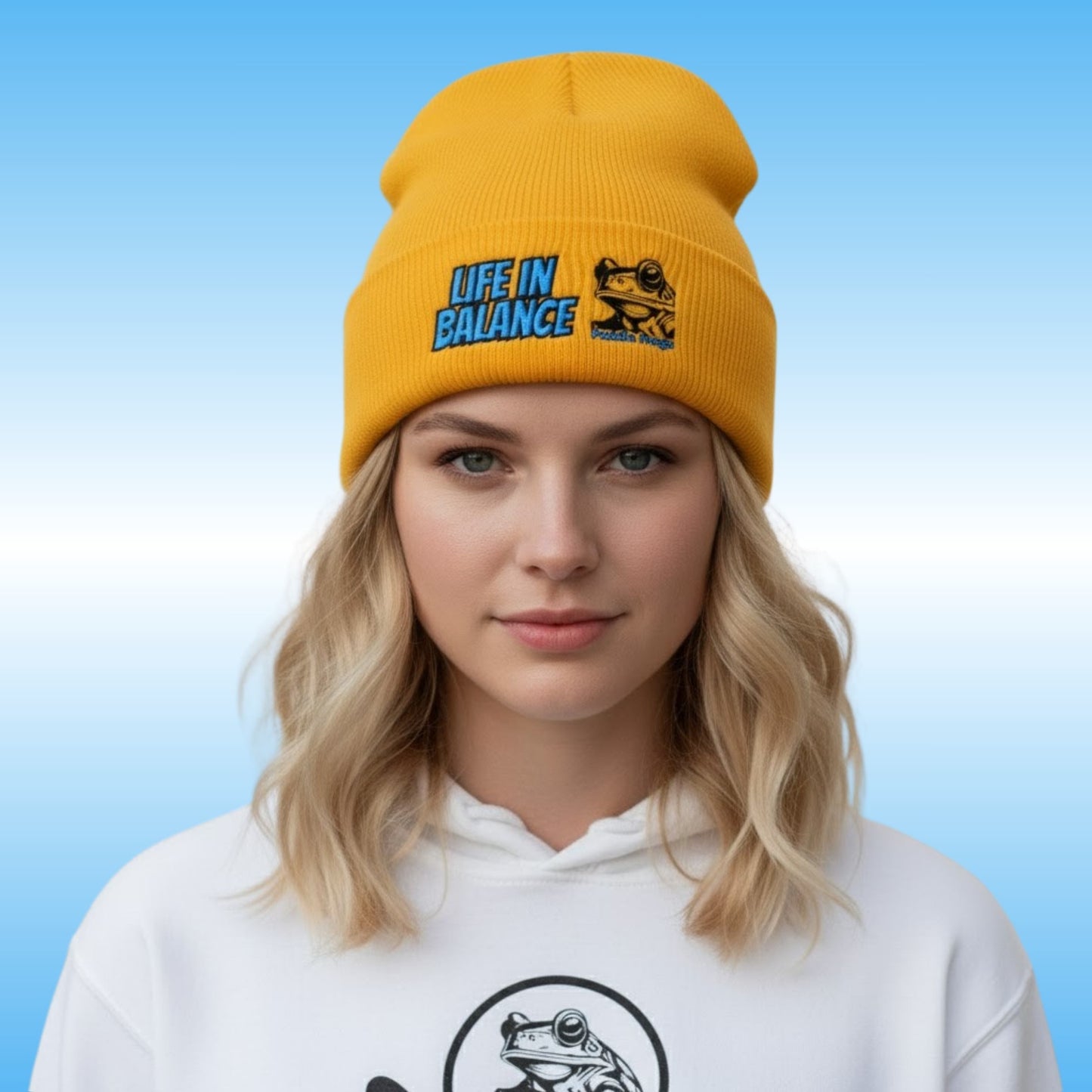 Gold Yellow - Life in Balance | The Wanderer's Anchor: Cuffed Beanie