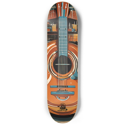 Guitar Stadium popsicle cruiser skateboard deck