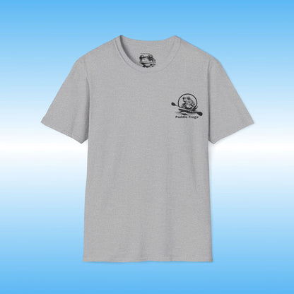 Heather Grey Paddle Frogs paddle boarding t-shirt