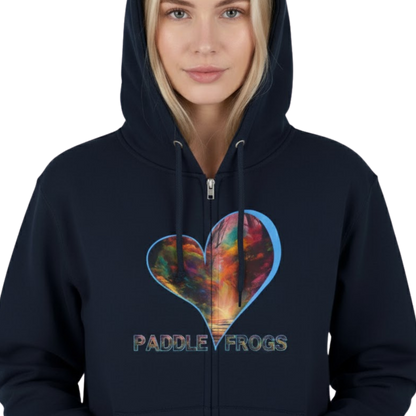 I Love Autumn Trail: Full-Zip Storyteller Hoodie on a transparent background