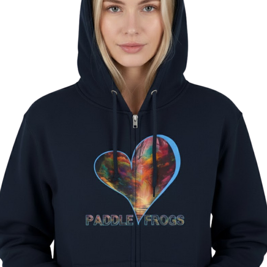 I Love Autumn Trail: Full-Zip Storyteller Hoodie on a transparent background