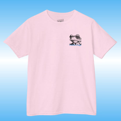 I love Shiro (Frontside) light PINK Paddle Frogs Kids T-Shirt