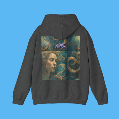 Lady Octopus - sweatshirt Hoodie Dark Army Heather Gray grey Paddle Frogs Hooded sweatshirt Official Skateboard coat
