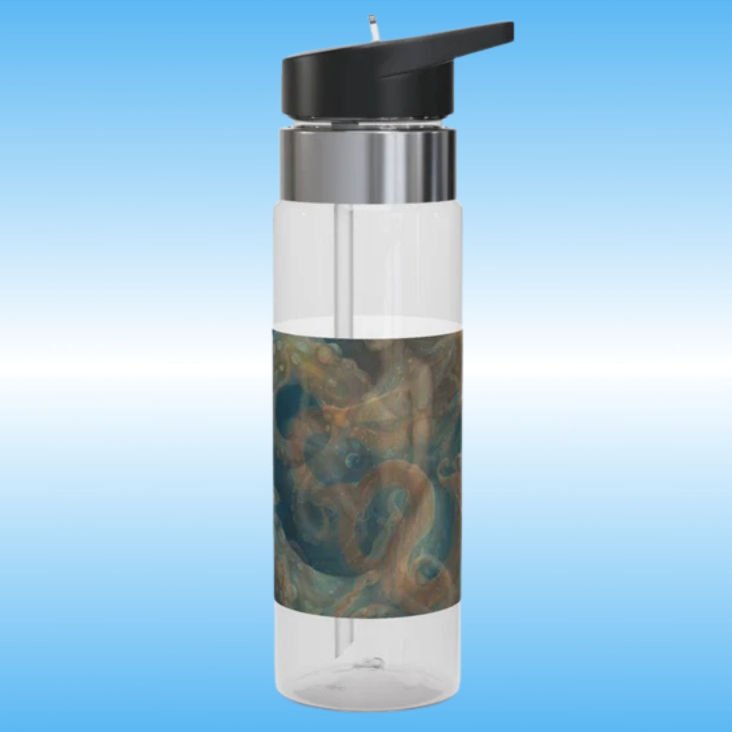Lady Octopus | Crystal Clear Water Bottle 20oz | Paddle Frogs