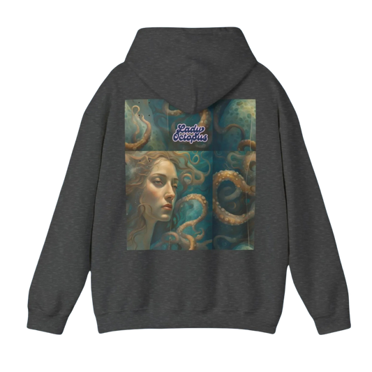 Lady Octopus | Hoodie Sweatshirt | dark heather -  Paddle Frogs