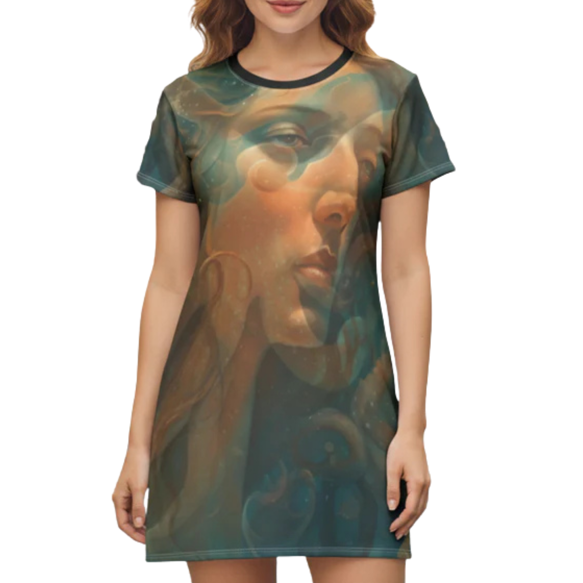 Lady Octopus | T-Shirt Dress | Paddle Frogs™ Outdoor Gear - transparent background