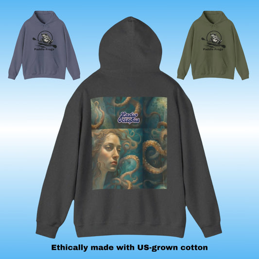 Lady Octopus | Hoodie Sweatshirt by Paddle Frogs
