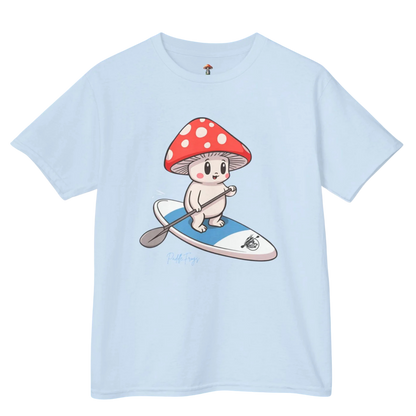 Light Blue - Shiro & the Divine Escape T-shirt (4 colors) Paddle Frogs™ Kids Mushroom Forest adventures