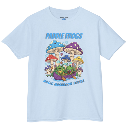 Light Blue | Magic Mushroom Forest Youth Tee - Paddle Frogs™ Kids