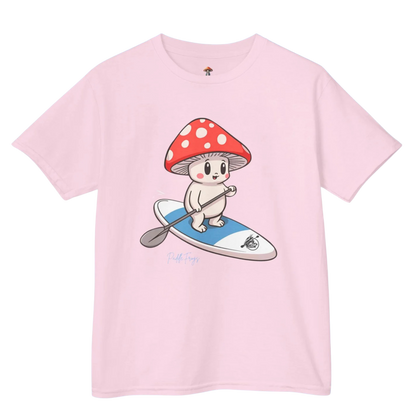 Light Blue - Shiro & the Divine Escape T-shirt (4 colors) Paddle Frogs™ Kids Mushroom Forest adventures