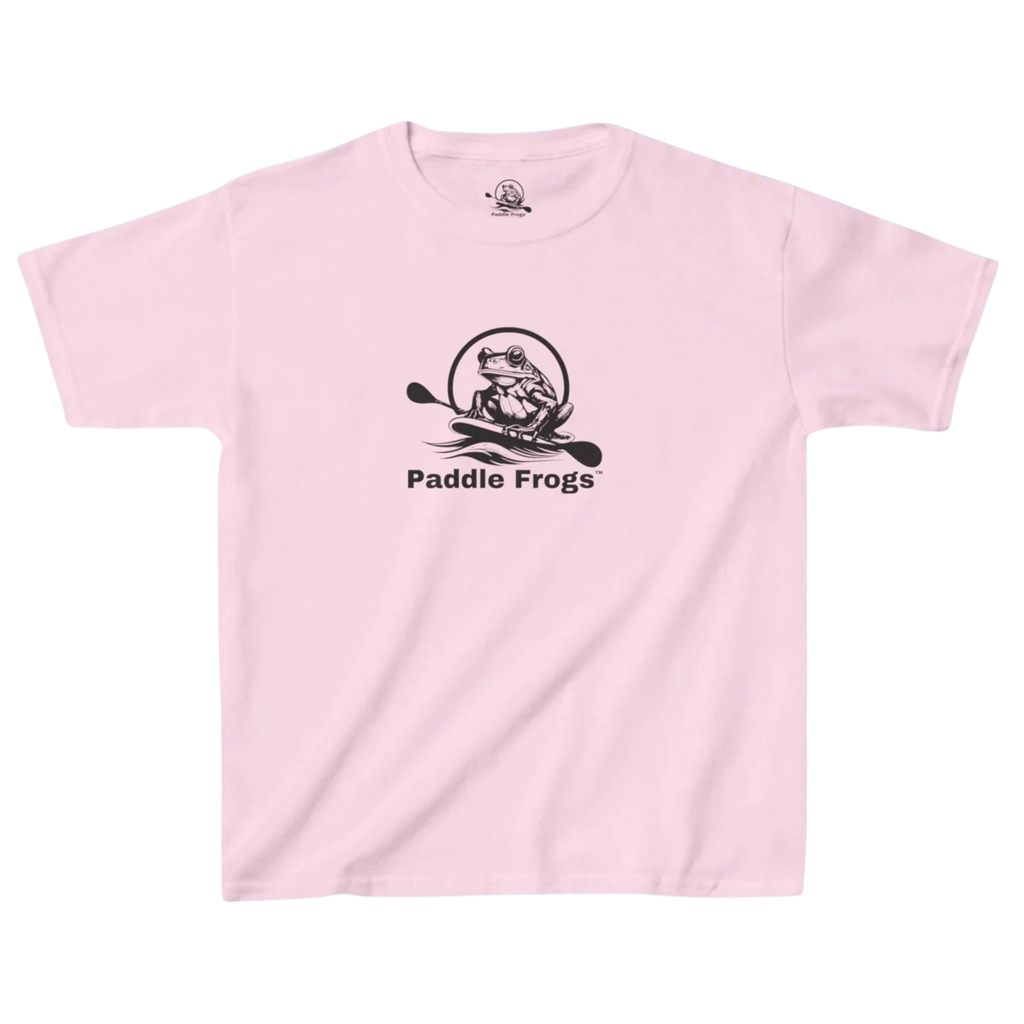 Youth Original Paddle Frog Tee: A Tale of Tennessee Trails and Endless Horizons - Light Pink