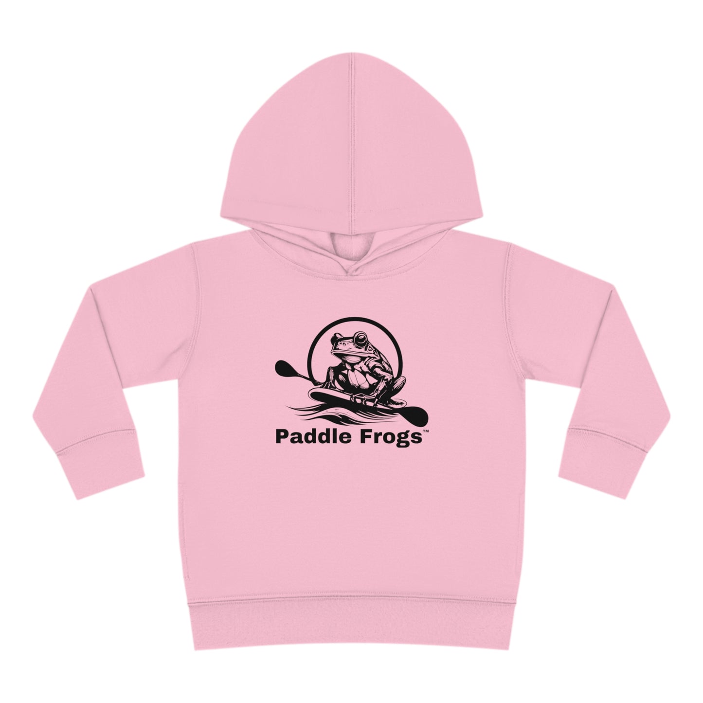 Light Pink Hoodie Paddle Frogs Kids (Youth), Kangaroo Pocket Hooded Jacket Coat 