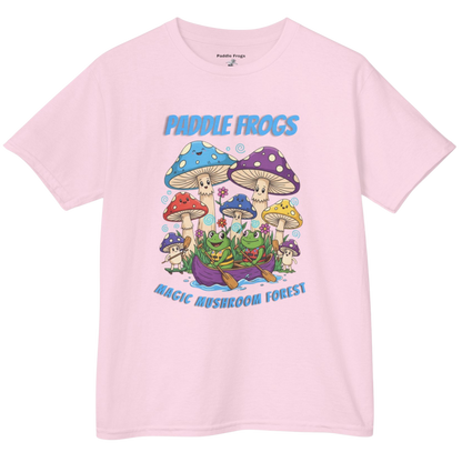 Light Pink | Magic Mushroom Forest Youth Tee - Paddle Frogs™ Kids