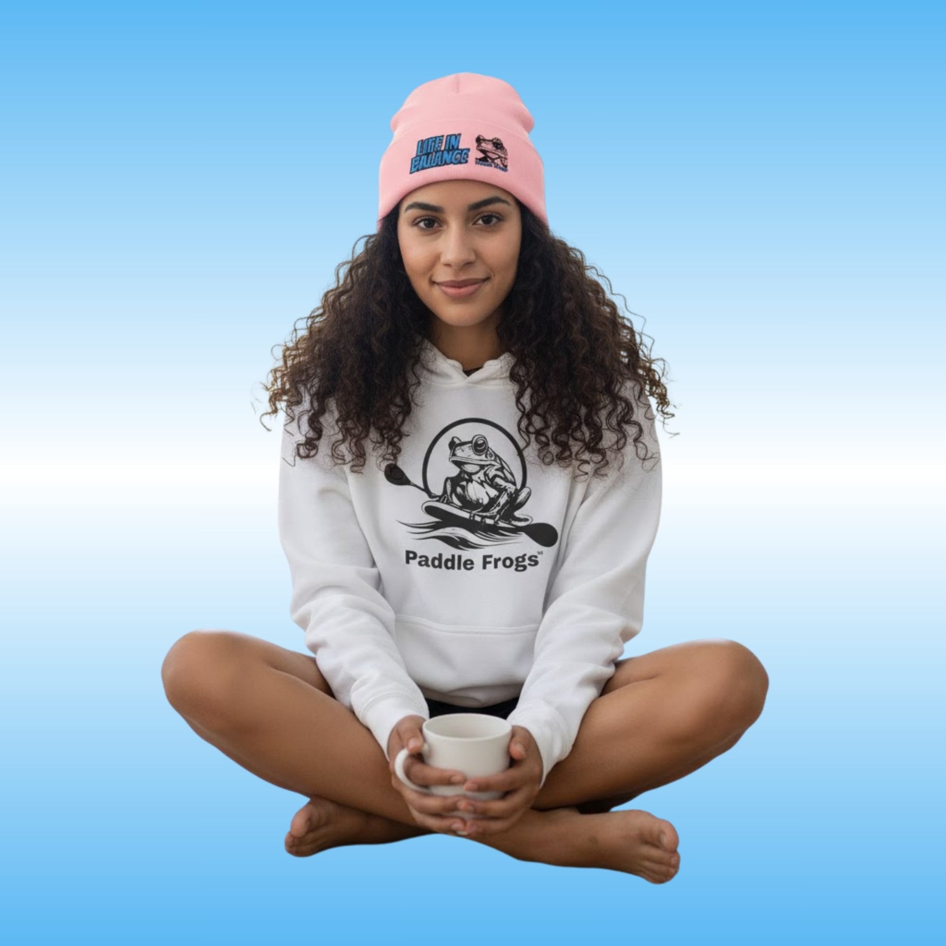 Light Pink crisscross applesauce - Life in Balance | The Wanderer's Anchor: Cuffed Beanie