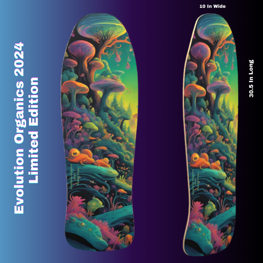 Limited Edition 2024 Evolution Organics Classic Thrasher Skateboard Deck 