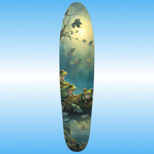 Living in Frog Paradise - Paddle Frogs - Longboard skateboard 