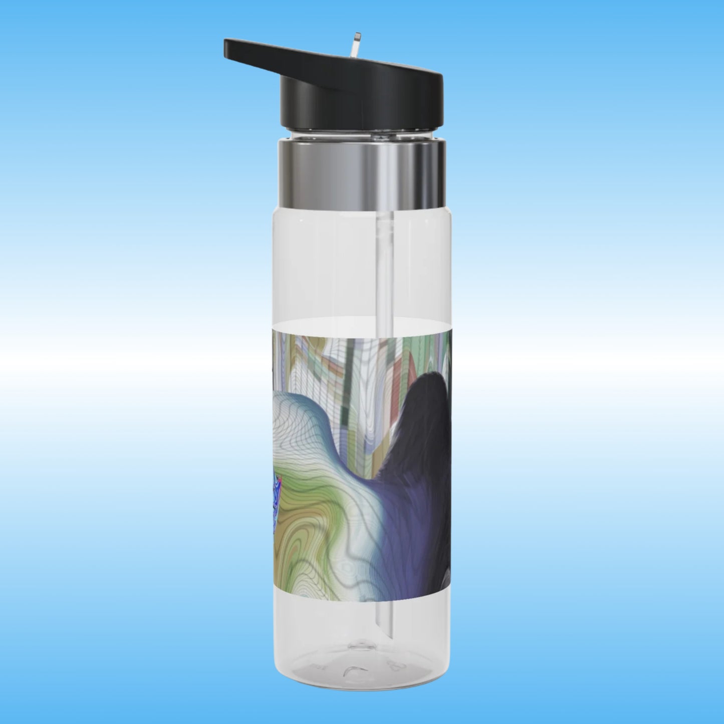 “Lost” – Crystal Clear Water Bottle by Paddle Frogs™  | BPA-Free